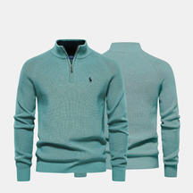 Men’s Zip Neck Knit Sweater