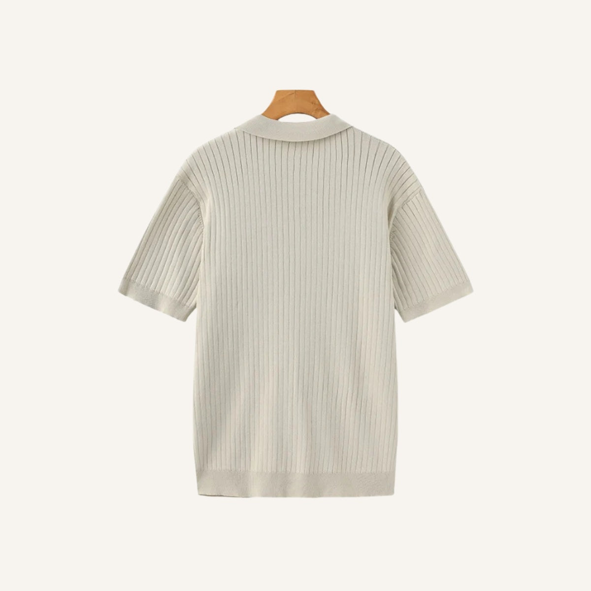 Camisa Polo Canelada Premium Sollome bege