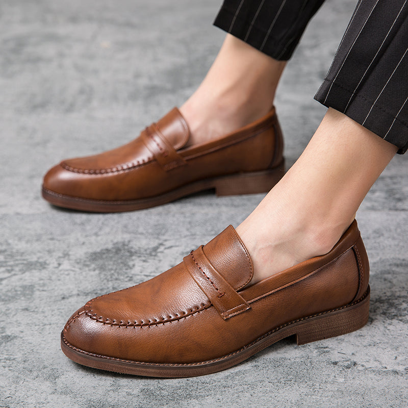 Mocassim de Couro Masculino Sarri marrom