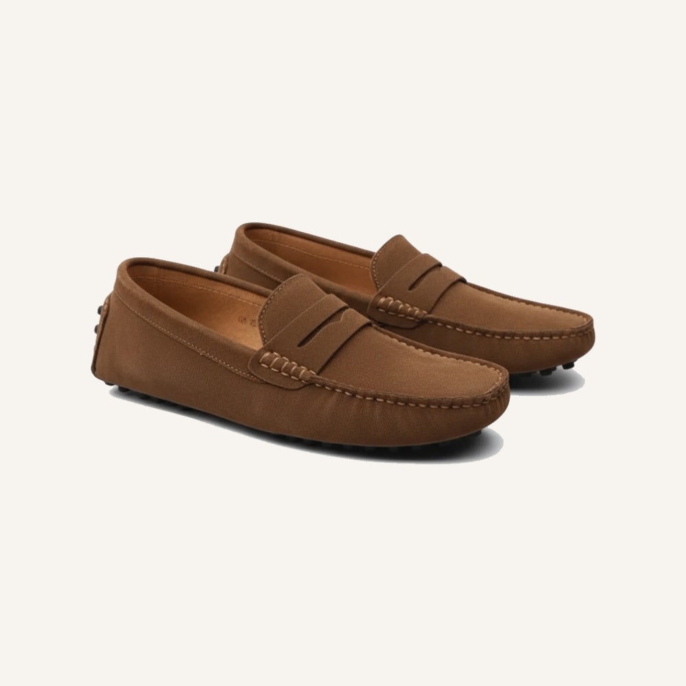 Suede Driver Loafer Cortez Brown